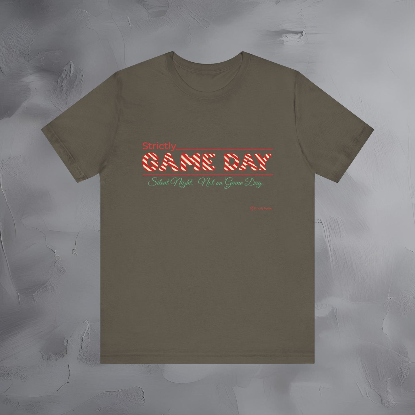 Strictly Game Day – Silent Night? Not on Game Day. - Funny Football Christmas Shirt