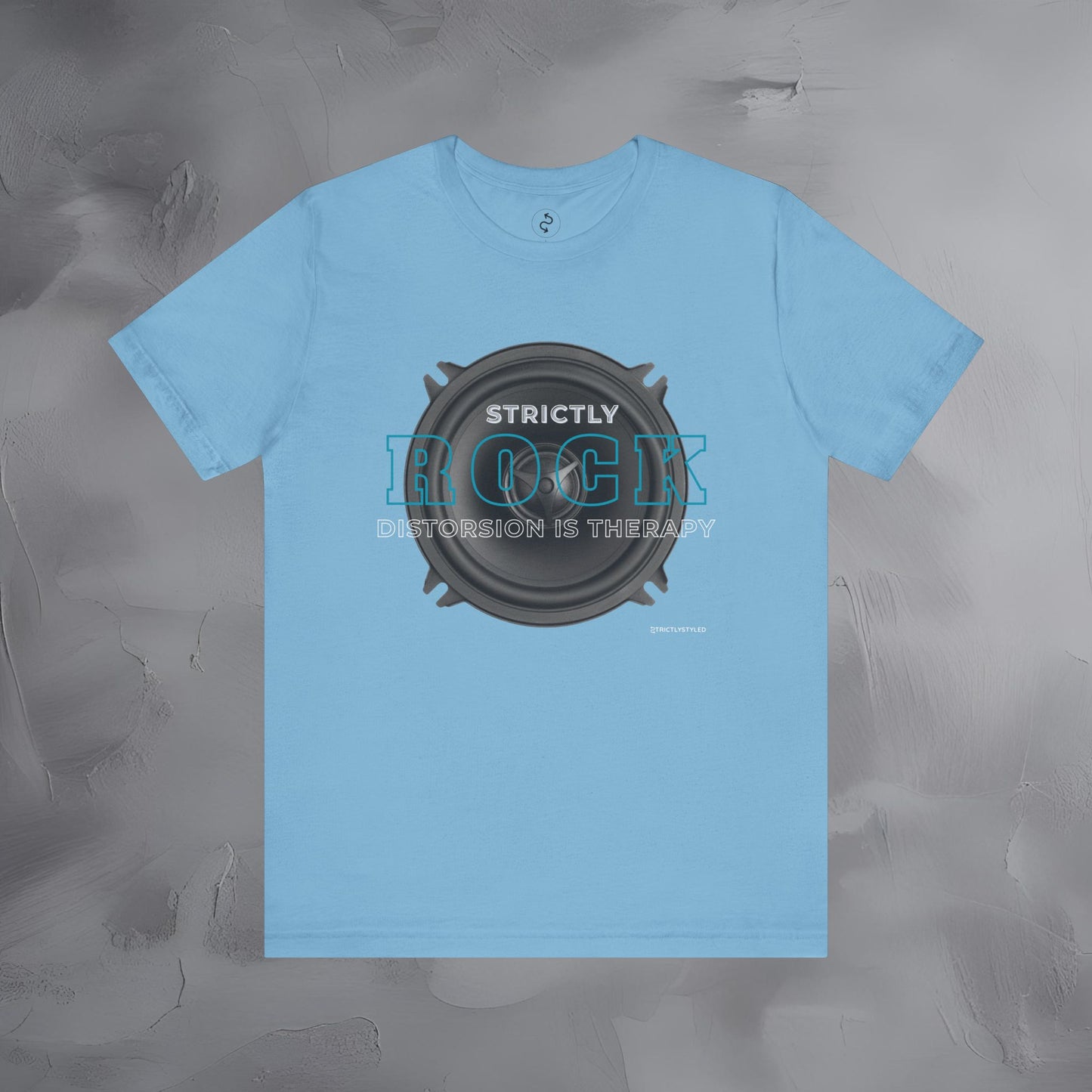 Strictly Rock T-Shirt – Guitar & Band Graphic Tee - Distortion Is Therapy