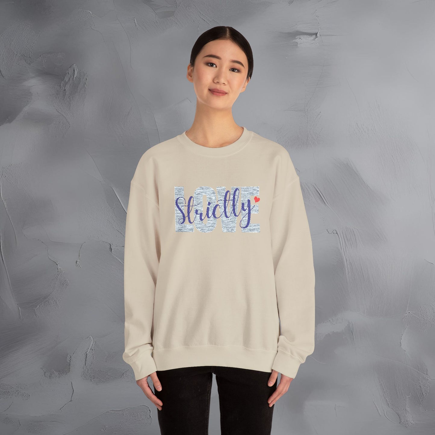 Strictly Love - Embroidered Sweatshirt