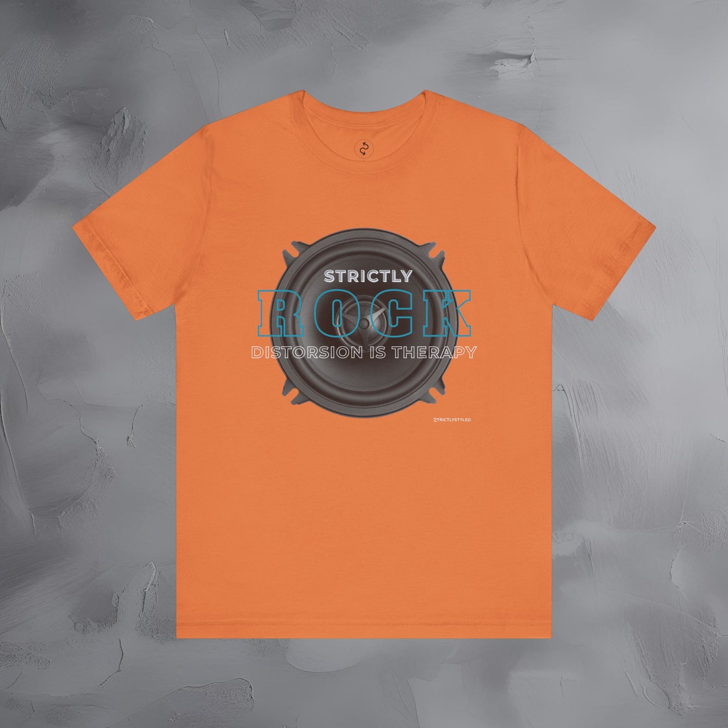 Strictly Rock T-Shirt – Guitar & Band Graphic Tee - Distortion Is Therapy