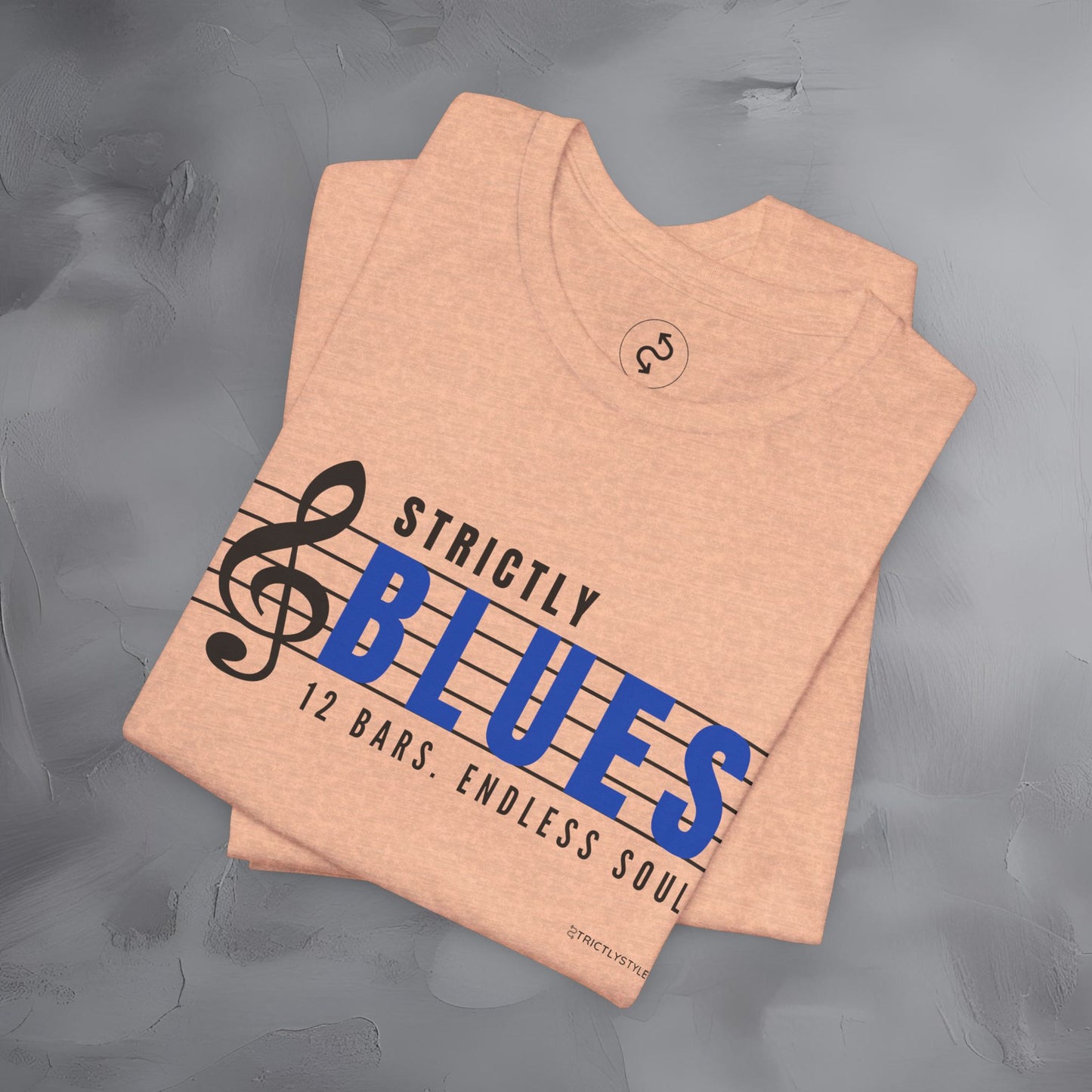 Strictly Blues – 12 Bars. Endless Soul. T-Shirt | Blues Music Graphic Tee | Musician Lifestyle Shirt
