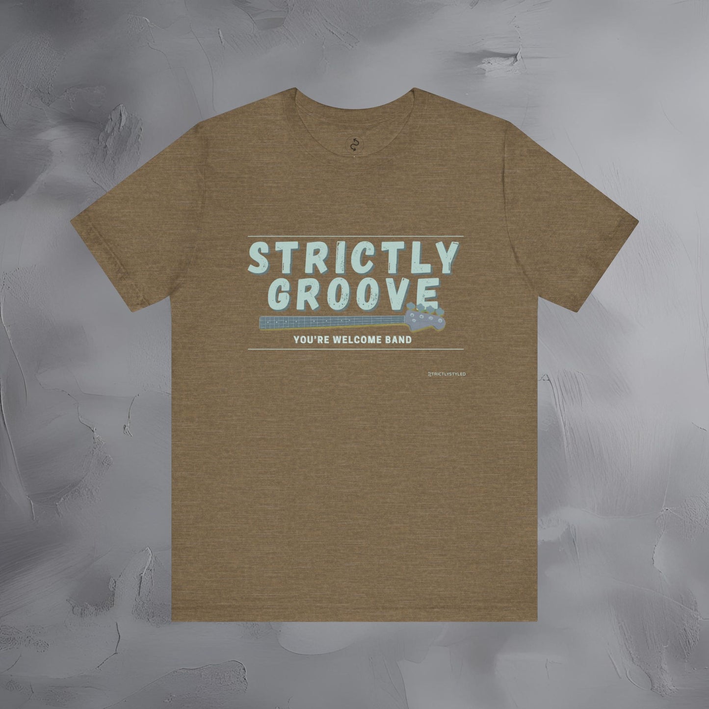 Strictly Groove T-Shirt – Bass Player Graphic Tee - You’re Welcome Band