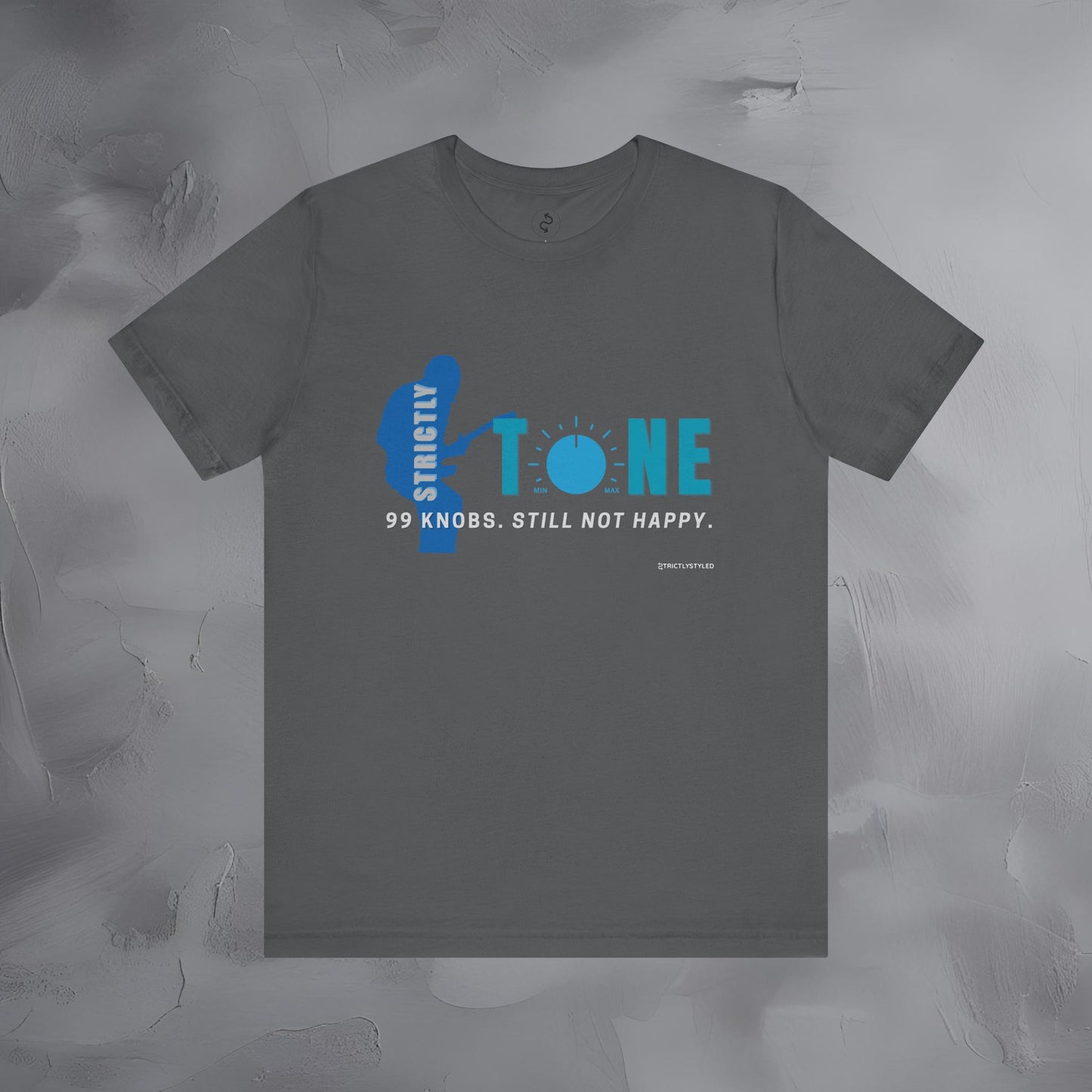 Strictly Tone Guitar T-Shirt – 99 Knobs Pedal & Amp Graphic Tee