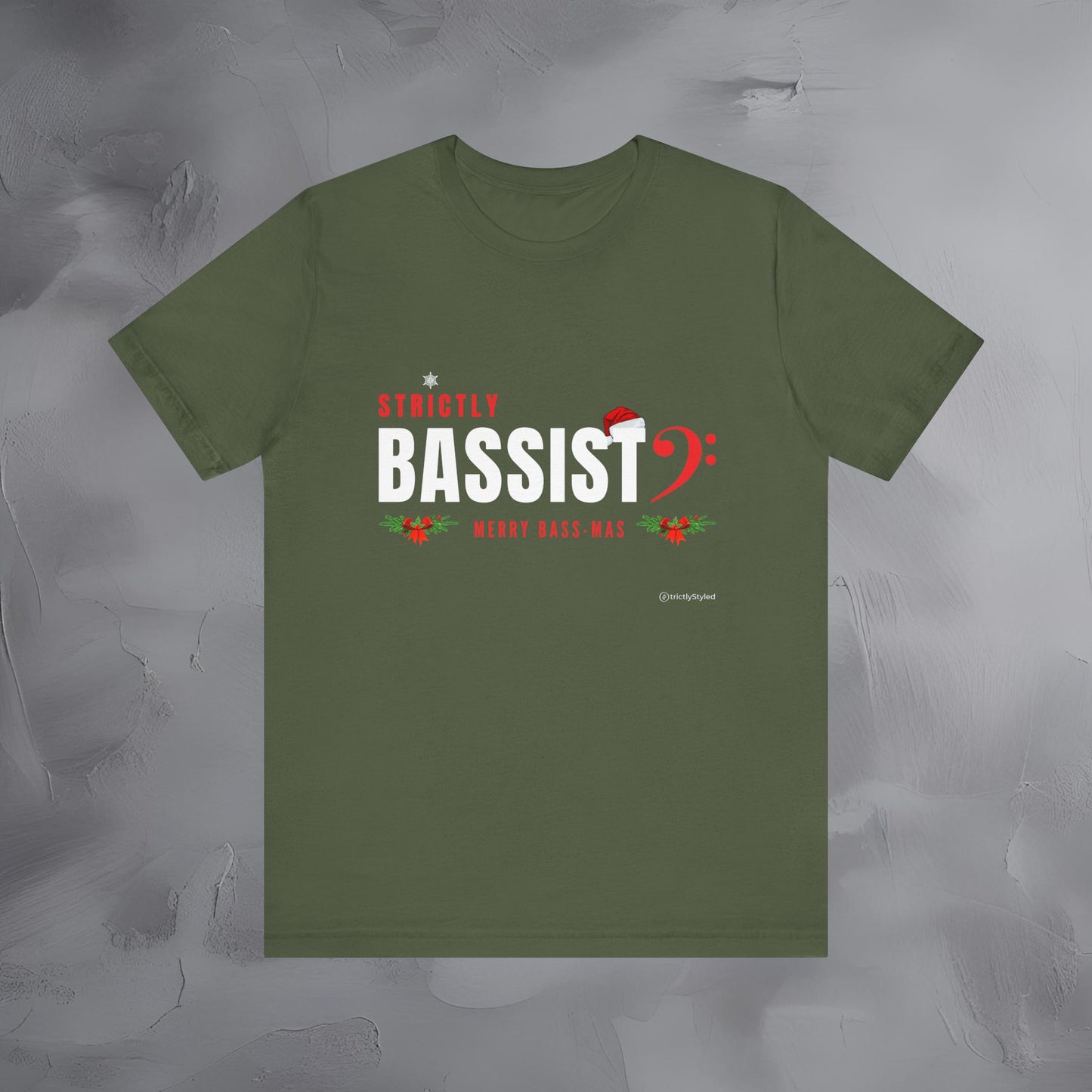 Strictly Bassist – Merry Bass-Mas | Funny Christmas Bass Player Shirt