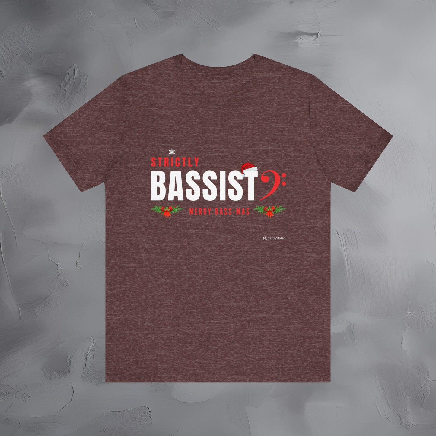 Strictly Bassist – Merry Bass-Mas | Funny Christmas Bass Player Shirt
