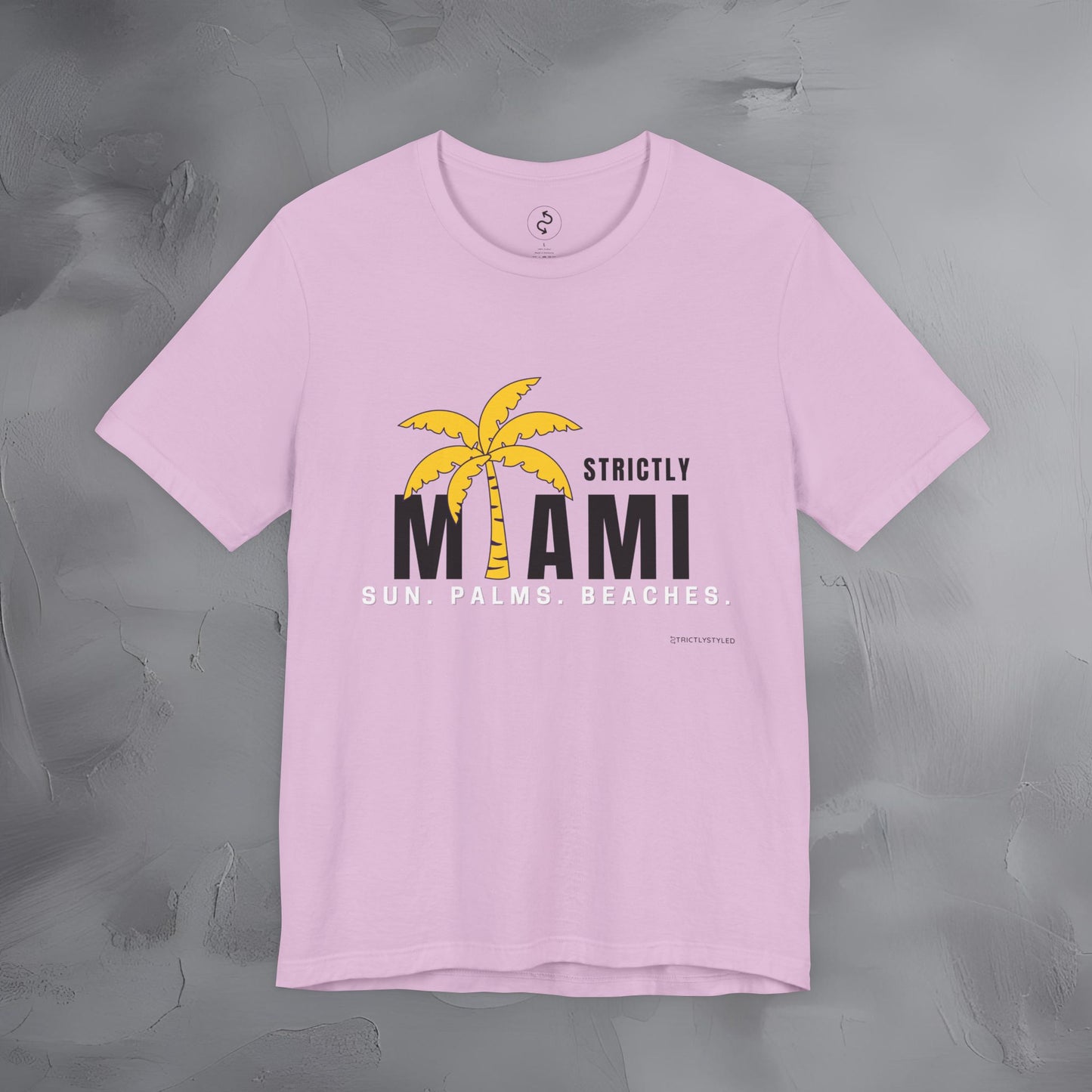 Strictly Miami T-Shirt – Sun Palms Beaches City Vibes Tee