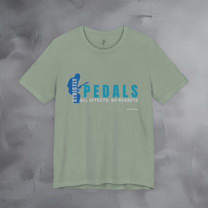 Strictly Pedals T-Shirt – No Effects No Regrets Guitar Gear Tee