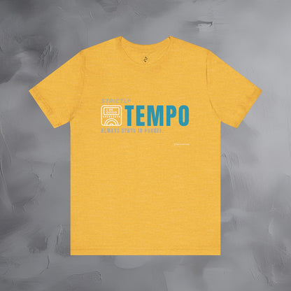 Strictly Tempo T-Shirt – Drum & Rhythm Graphic Tee | Always Stays in Pocket