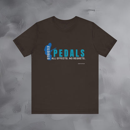 Strictly Pedals T-Shirt – No Effects No Regrets Guitar Gear Tee