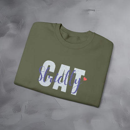 Strictly Cat - Embroidered Sweatshirt