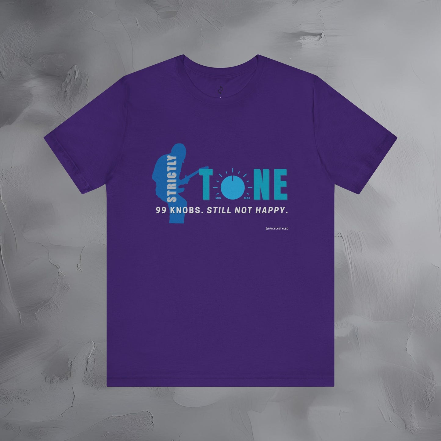 Strictly Tone Guitar T-Shirt – 99 Knobs Pedal & Amp Graphic Tee