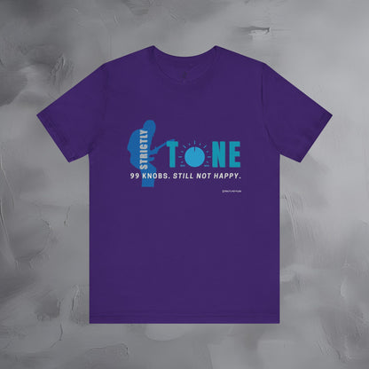 Strictly Tone Guitar T-Shirt – 99 Knobs Pedal & Amp Graphic Tee