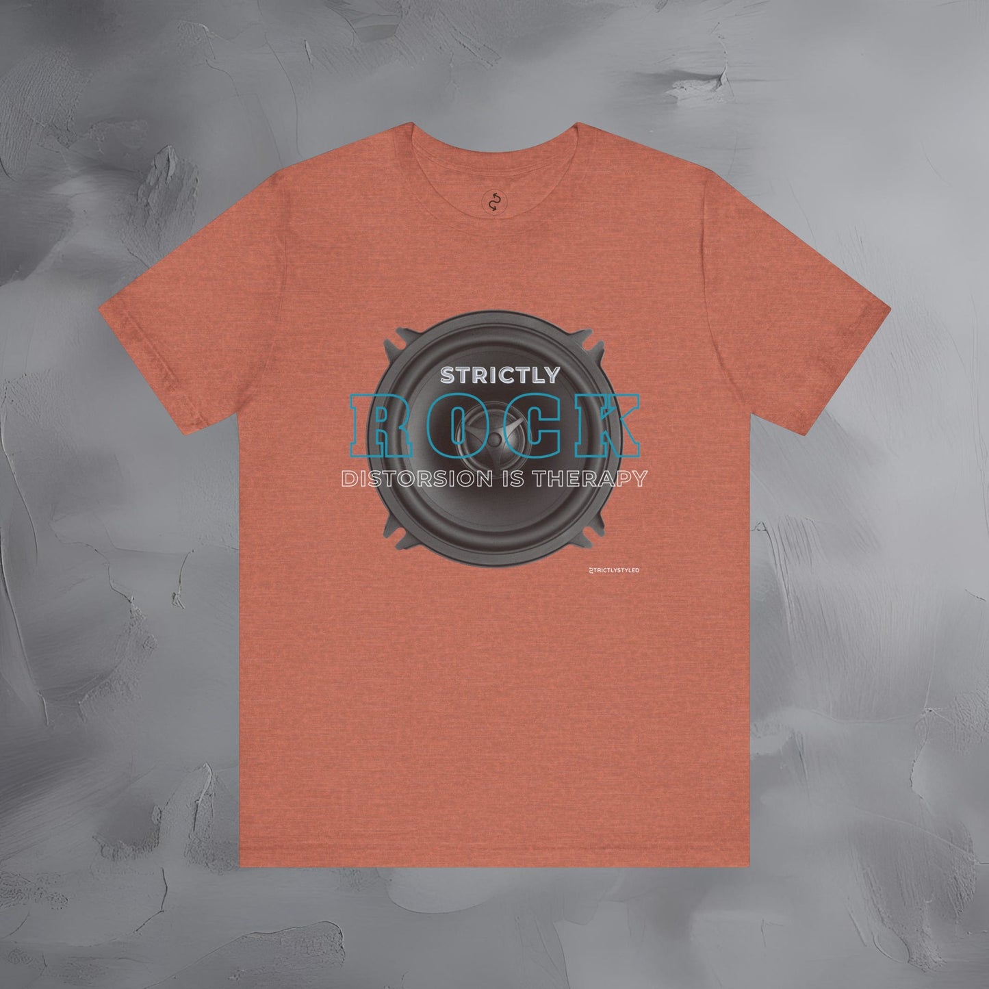 Strictly Rock T-Shirt – Guitar & Band Graphic Tee - Distortion Is Therapy