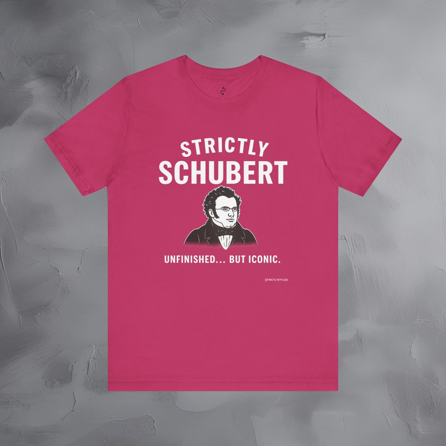 Strictly Schubert T-Shirt – Unfinished but Iconic Classical Music Tee