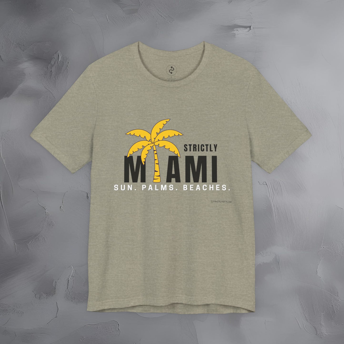 Strictly Miami T-Shirt – Sun Palms Beaches City Vibes Tee