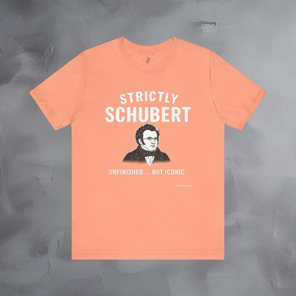 Strictly Schubert T-Shirt – Unfinished but Iconic Classical Music Tee