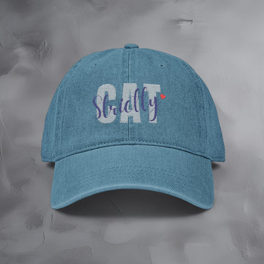 Strictly Cat - Embroidered Baseball Hat