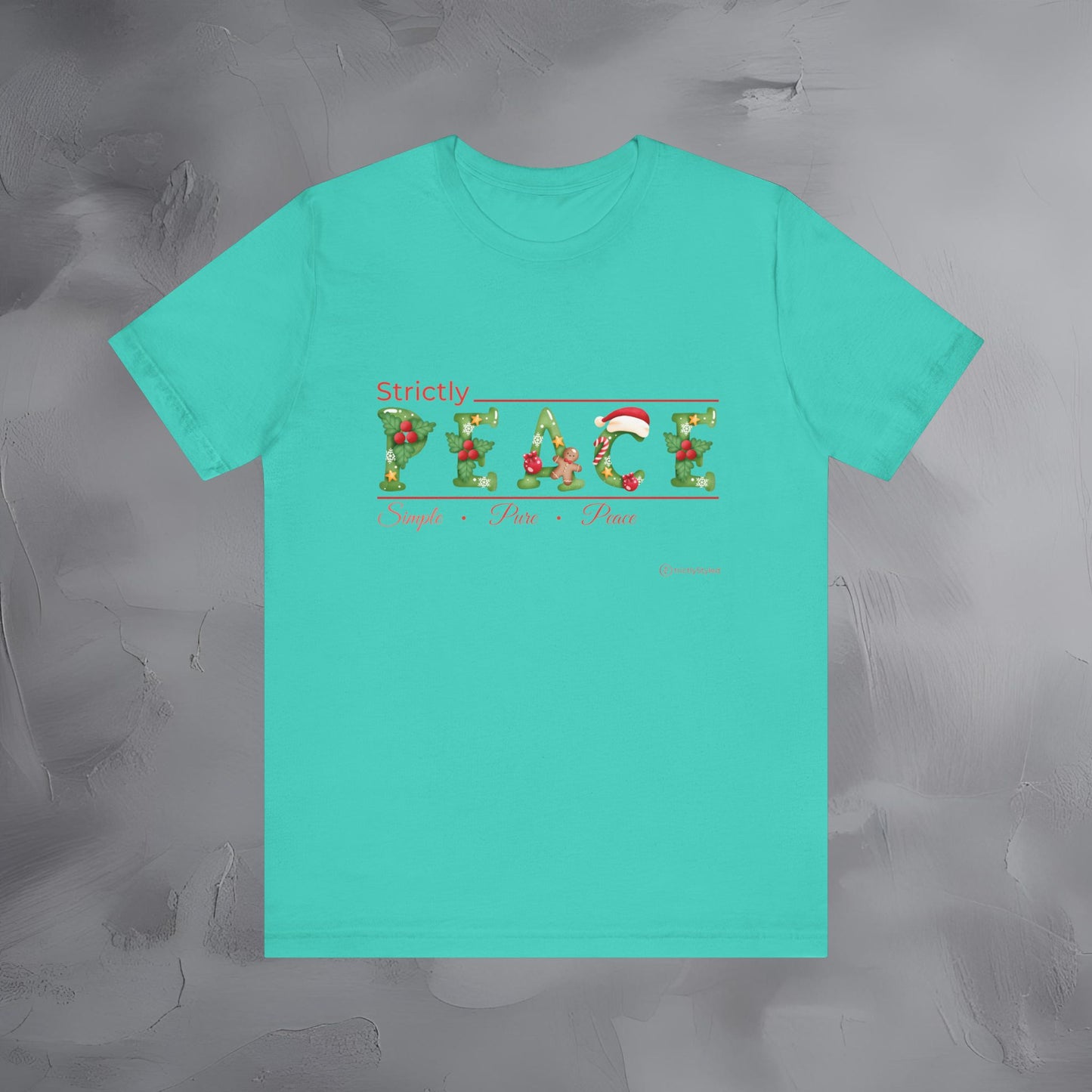 Strictly Peace – Simple • Pure • Peace - Minimal Holiday Shirt