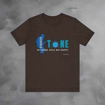 Strictly Tone Guitar T-Shirt – 99 Knobs Pedal & Amp Graphic Tee