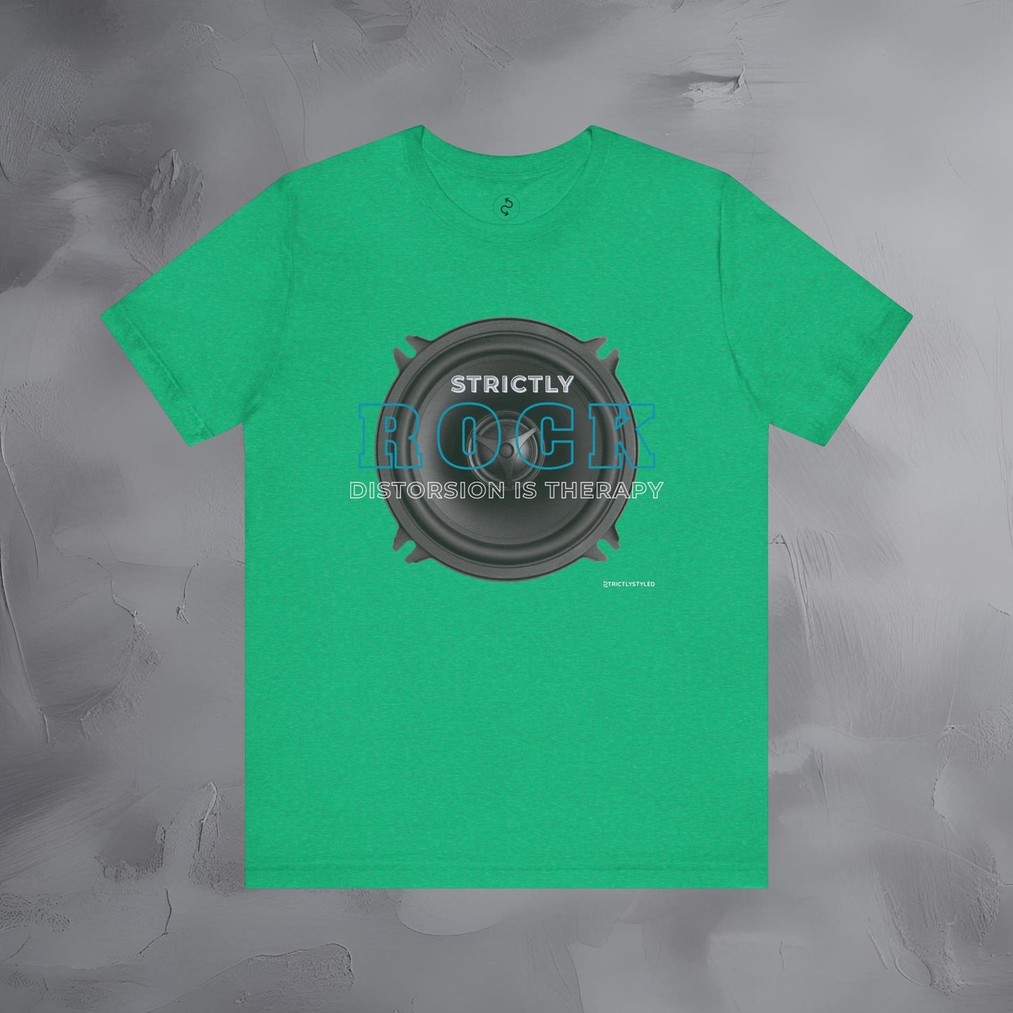 Strictly Rock T-Shirt – Guitar & Band Graphic Tee - Distortion Is Therapy
