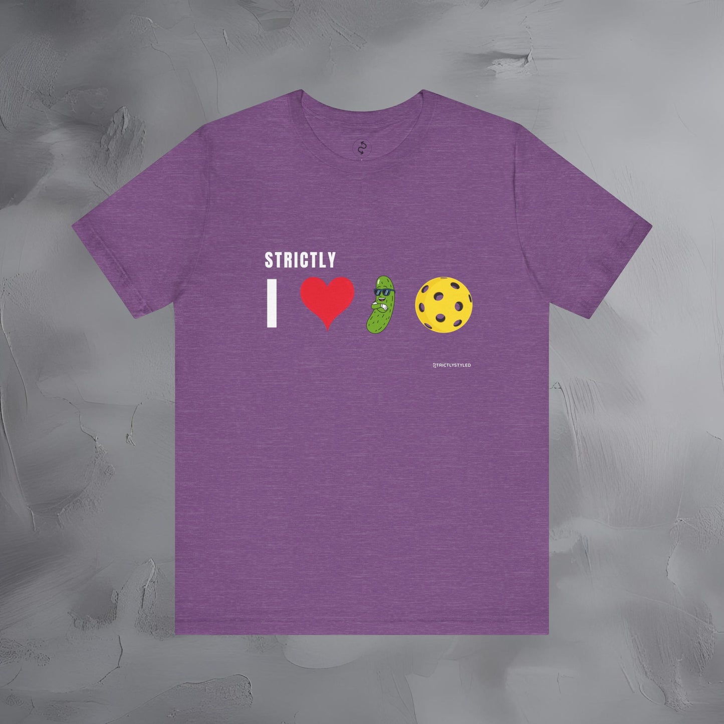 Strictly I Love Pickleball T-Shirt – Fun Pickle & Ball Graphic Tee