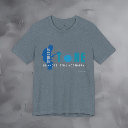 Strictly Tone Guitar T-Shirt – 99 Knobs Pedal & Amp Graphic Tee