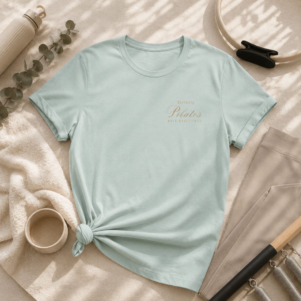 Strictly Pilates Shirt | Move Beautifully Tee | Wellness Fitness Apparel