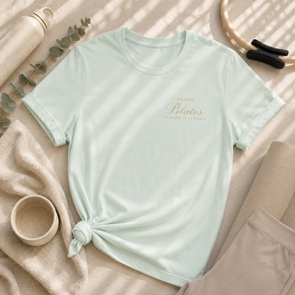 Strictly Pilates Shirt | Strength In Stillness Tee | Wellness Lifestyle Apparel