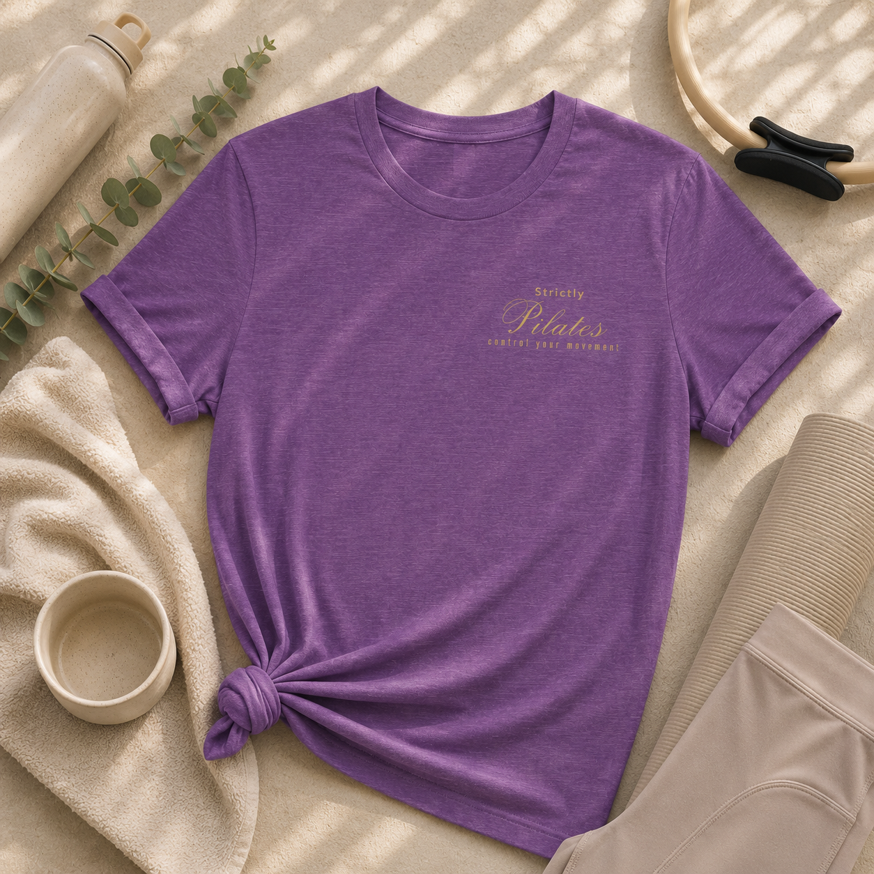 Strictly Pilates Shirt | Control Your Movement Tee | Pilates Wellness Apparel