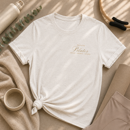 Strictly Pilates Shirt | Control Balance Breath Tee | Wellness Fitness Apparel